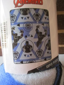 Marvel the Avengers Black Panther Super Plush Throw Blanket 46" x 60" New - Picture 1 of 5