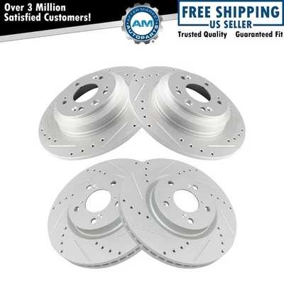 Juego de rotores de freno delanteros y traseros para Acura TL 2009-2014 Foto 1 de 4