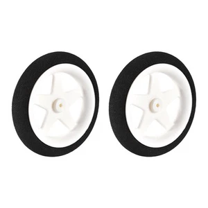 2Pcs RC Model Plane Aircraft Wheel Micro Sport Wheel 0.07 inch x 2.5 inch - Picture 1 of 3