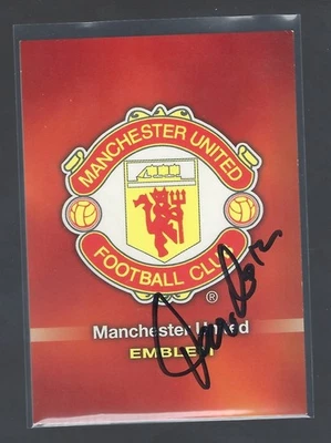 FUTERA  1997 - KEVIN MORAN - MAN UTD -  HAND SIGNED CLUB CREST CARD - Image 1 of 2