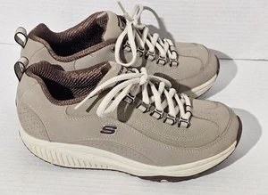 Skechers Shape-Ups Women’s Walking Shoes Beige Brown Size 5.5 Comfort Toning - Picture 1 of 9