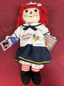 Peluche pupazzo 16" Raggedy Ann Support Our Truops - Foto 1 di 4