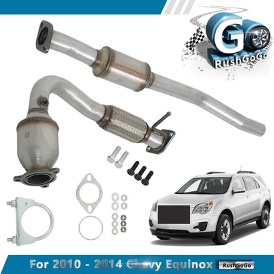 For Chevy Equinox 2010-2014 GMC Terrain 2.4L Catalytic Converters Set Front+Rear Foto 1 de 4