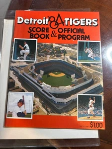 1984 Detroit Tigers Ergebnis & offizielles Buch und Programm Baseball Memorabilia 28-93 - Bild 1 von 2