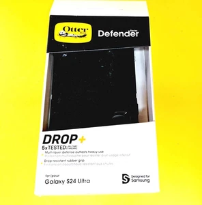 🔥MANCHA DE PINTURA🔥 FUNDA SERIE OTTERBOX DEFENDER NEGRA PARA SAMSUNG GALAXY S24 ULTRA - Imagen 1 de 8