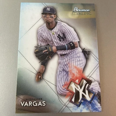 2021 Bowman Sterling - Prospects Alexander Vargas #BSP-36 (RC) New York Yankees - Image 1 of 2