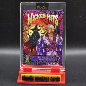 Ric Flair Wicked Hits Holo True 1 Of Color Match 2025 Wild Card Haunted Hits 1/1 - Imagen 1 de 2