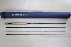 Sage VT2 386-4 Fly Rod 8'6" 3wt 4pc Graphite – Rare Blue Series w/Case E32 - Picture 1 of 24