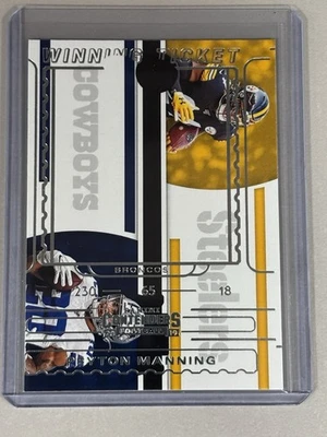 2019 Contenders Winning Tickets Peyton Manning #WT-2 Broncos Major Misprint - Image 1 of 2