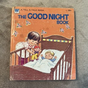 VINTAGE 1974 The Good Night Book Whitman Tell a Tale~Lynn & Mandy Wells 1970s - Picture 1 of 7