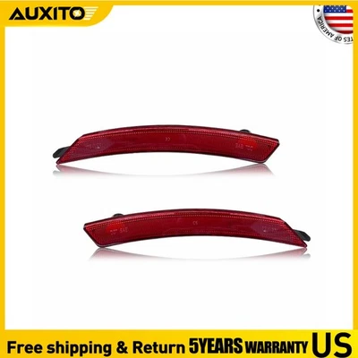 2x Red Rear Side Marker Light Reflectors Drive & Passenger For 07-16 MINI Cooper - Image 1 of 4