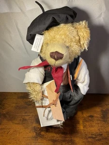 Jerry The Artist Bear 2002 Limited Edition Plush Stuffed Animal 13"  New Boxed - Picture 1 of 6