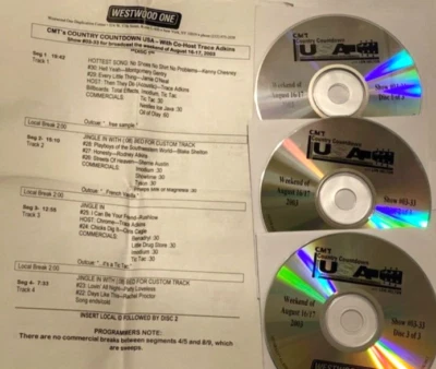 8/18/03 WEEKLY TOP 30 COUNTRY COUNTDOWN,CO-HOST TRACE ADKINS; KENNY CHESNEY Foto 1 de 2