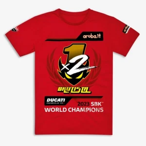 Ducati Corse T-Shirt SBK World Champion Alvaro Bautista Limited WM Shirt 2023 - Picture 1 of 3
