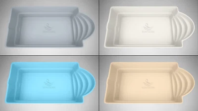 GFK Schwimmbecken Pool 9 x 3,2 x 1,5 Hersteller Einbaubecken GFK Pool Italien - Bild 1 von 4