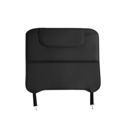 Anti Kick Padded Mat PU Leather Car Seat Back Protector Cover Accessories Black - Image 1 of 4