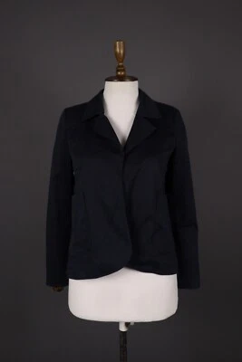 JIL SANDER темно-черный два кармана Blazer куртка размер M - Изображение 1 из 4