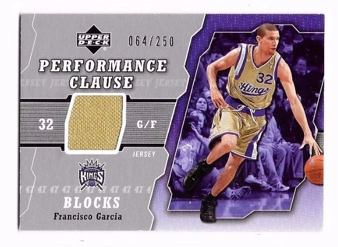 2005-06 Upper Deck Performance Clause Jerseys Francisco Garcia #d 64/250 - Image 1 of 1