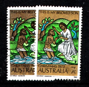 USED ERROR " CHRISTMAS 1973 " Australia, 1973 - Picture 1 of 3