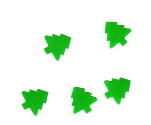 100 Aufkleber / Sticker große Tannenbäume grün, neu - Bild 1 von 1