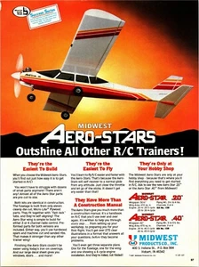 Midwest Aero Stars Airplane Trainer RC Print Ad Wall Art Decor Ephemeral - Picture 1 of 1