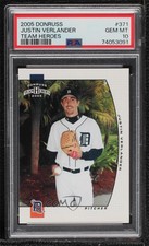 2005 Donruss Team Heroes Justin Verlander #371 PSA 10 GEM MT Rookie RC