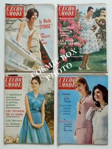 L'ECHO de la MODE lot 4 revues 1960 magazine 29 30 31 32 +4 patrons mode couture - Picture 1 of 1
