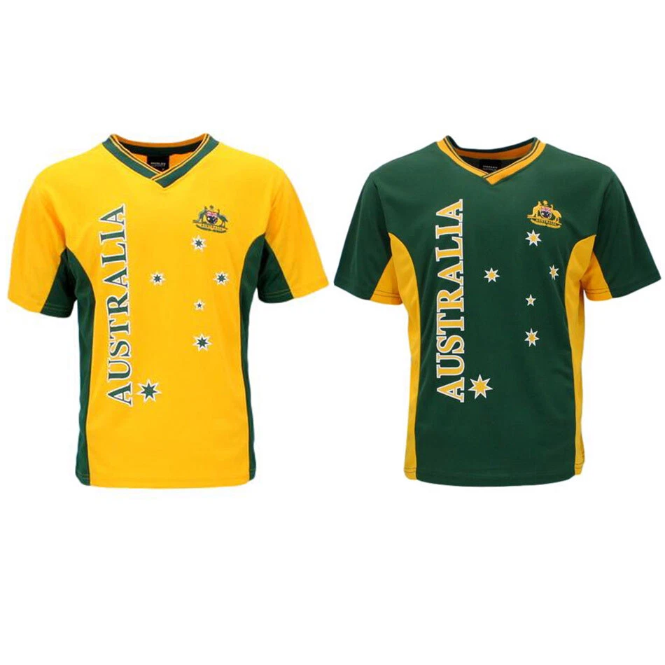 Adult Mens Sports Soccer Football Rugby Jersey Top T Shirt Australia Souvenir A - image 1 of 1