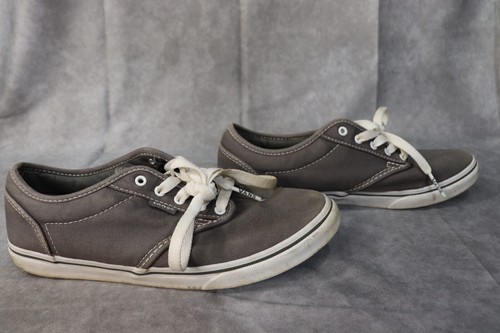 Scarpe stringate per bambini grigie Vans taglia USA 7 0 fuori parete