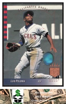1993 SP #24 Luis Polonia - California Angels - Image 1 of 2