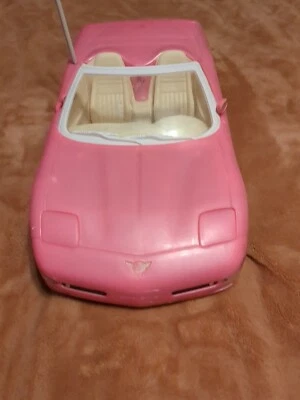 Barbie Convertible Corvette Rosa (Sin Control Remoto) Coche de Juguete 2001 Mattel  Foto 1 de 4