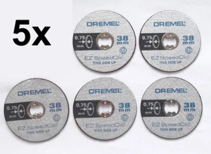 5x original Dremel Trennscheiben SC409 gerade 38 mm für Bleche Schruppscheiben - Bild 1 von 8