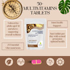 50+ Plus A-Z Multivitamins &amp; Minerals 23 Micronutrients Complex 120 Tablets Pill