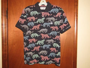 POLO UOMO ORIGINALE PINGUINO BY MUNSINGWEAR JAGUAR LEOPARDO STAMPA GHEPARDO S - Foto 1 di 10