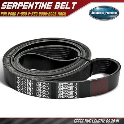 Ремень змеевика повышенной прочности 89,28 дюйма для Ford F-650 F-750 International Harvester - Изображение 1 из 4