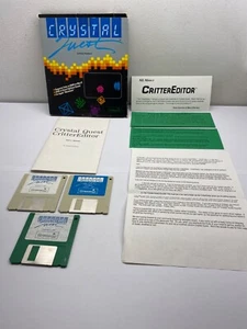 1987 Crystal Quest Greene Inc. CritterEditor 2 Disk Floppy Complete w/ Manuals - Picture 1 of 7