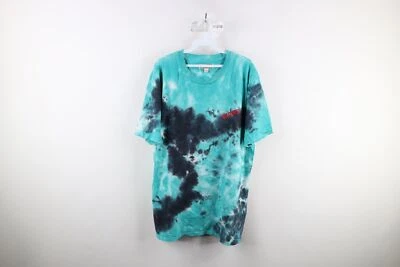 Vintage 90s Guess Mens Large Faded Spell Out Acid Wash Short Sleeve T-Shirt - Image 1 of 4