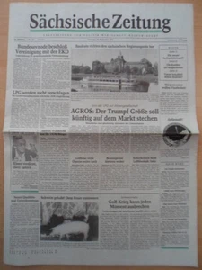 SÄCHSISCHE ZEITUNG 26. September 1990 Mittwoch Dresden Sachsen - Picture 1 of 1