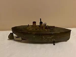 Antikes Bing Blech Aufziehspielzeug Schlachtschiff AH-61 - Bild 1 von 10