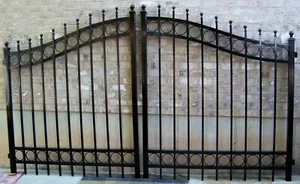 DRIVEWAY GATE 10' X 72" DOUBLE SWING or built to fit your opening - Picture 1 of 2