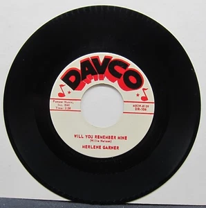Merlene Garner - Casanova & Will You Remember Mine - Davco 45 RPM 1961 - Picture 1 of 2