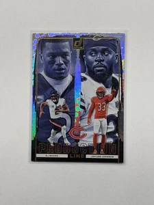 2024 Donruss D.J. Moore / Jaylon Johnson Production Line Chicago Bears #8 - Picture 1 of 2
