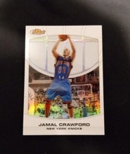 2005-06 Topps Finest Jamal Crawford White Framed Refractor New York Knicks 1/1