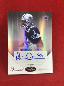 Dallas Cowboys Michael Irvin 2012 Certified Essential Signatures 07/10 - Picture 1 of 2