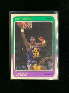 1988-1989 Fleer Basketball Near Mint - Mint Karl Malone Utah Jazz HOF - Bild 1 von 2