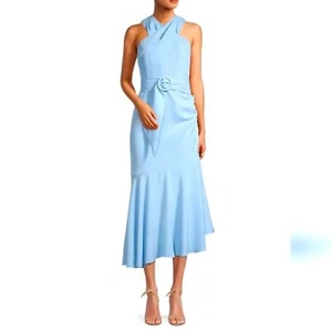 Sachin & Babi Naomi Chambray blau Neckholder Cocktailkleid Größe 8 - Bild 1 von 9