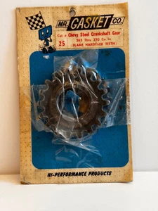 MR GASKET CHEVY STEEL CRANKSHAFT GEAR #25 265 THRU 350 CU IN FLAME HARDENED NOS - Picture 1 of 1
