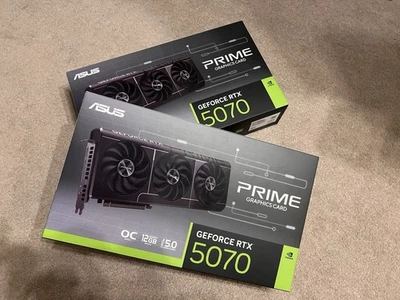 ASUS GeForce RTX 5070 Prime OC. Lightly Used. MINT Condition. ORIGINAL PACKAGING - Image 1 of 4