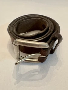 Ariat Herren Drk Braun Dreifachnaht Ledergürtel A10004631 Gebraucht - Bild 1 von 12