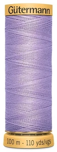 Hilo de algodón natural Gutermann 110yd-Lila claro 103C-6080 - Imagen 1 de 1